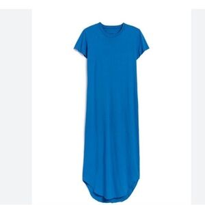 Frank & Eileen Harper Perfect Tee Maxi Royal Blue Dress Classic Staple‎ size M